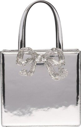 Bow-Embellished Tote Bag