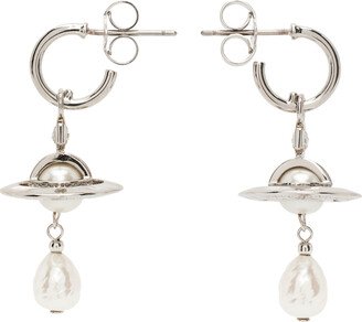 Silver Pearl Aleksa Earrings