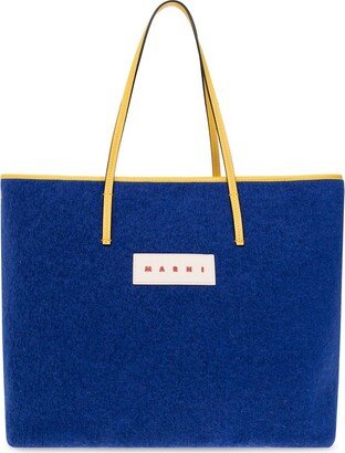 Logo Patch Reversible Tote Bag-AA