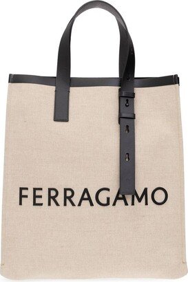 Logo-Lettering Top Handle Bag-AA