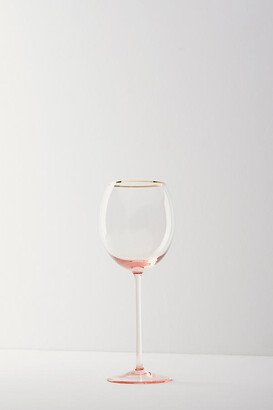 Gilded Rim White Wine Glass