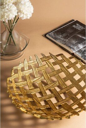 GAURI KOHLI Lohari Gold Mesh Bowl 15-AA