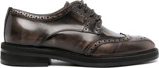 Mannish leather oxfords