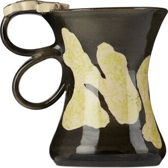 Handle With Care by Christian Moses Black & Green New York Mug