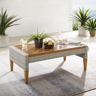 Crosley Furniture Capella Outdoor Wicker Coffee Table - 15.5