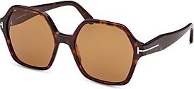 Romy Geometric Sunglasses, 56mm