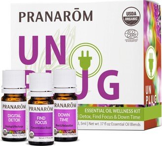 Pranarom Unplug Wellness Blend Kit (3 x 5ml) Kit