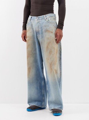 2003 Distressed Wide-leg Jeans