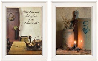 What I Love Most 2-Piece Vignette by Susie Boyer, White Frame, 15