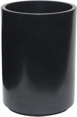 Marble Crafter Eris Collection Jet Black Wastebasket with Liner