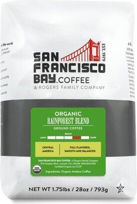 San Francisco Bay Coffee, Organic Rainforest Blend, 28oz Ground Coffee