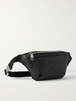 Logo-Debossed Full-Grain Leather Belt Bag