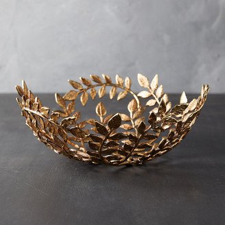 Gilded Leaf Decorative Bowl