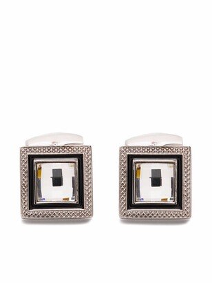 Quadrato crystal cufflinks