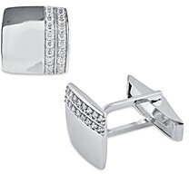 Diamond Pave Classic Cufflinks in 14K White Gold, 0.50 ct. t.w. - 100% Exclusive