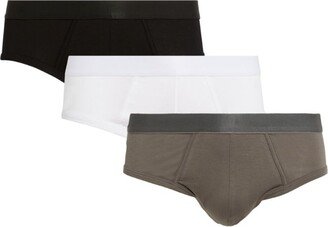 Logo Tape Briefs (Pack Of 3)-AB