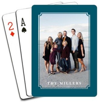 Playing Cards: Bold Ticket Frame Playing Cards, Blue