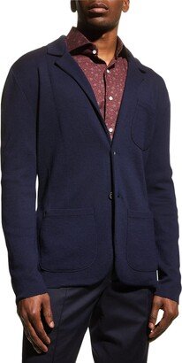 Men's Wool-Blend Sweater Jacket