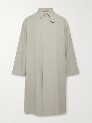 ATON Balmacaan Cotton-Shell Coat