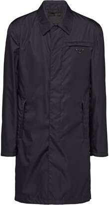 Re-Nylon button-front raincoat