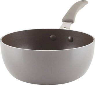 Cook + Create Aluminum Nonstick Saucier Pan 3qt Gray