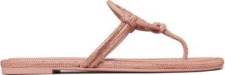 Miller crystal-embellished flip flops