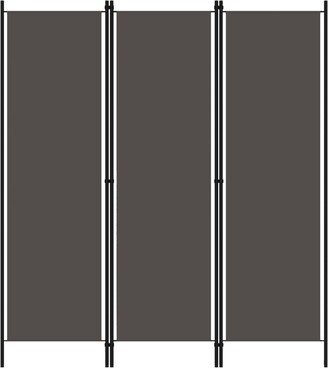 3-Panel Room Divider Anthracite 59.1