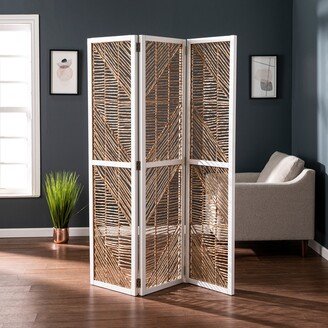 SEI Furniture Querrance Eclectic Natural Woven Fiber Room Divider/Screen