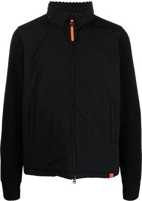 Knit-Sleeves Padded Jacket