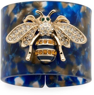 Stripey Bee Resin Napkin Rings, Set of 4