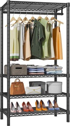 VIPEK V1S Wire Garment Rack 4 Tiers Heavy Duty Clothes Rack Freestanding Closet Rack for Hanging Clothes, Black