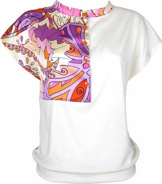 Lalipop Design Abstract Print Garnished Blouse