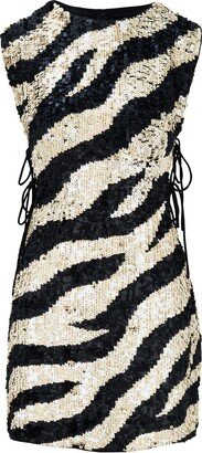 Raevynn Fallon Dress In Zebra Sequin