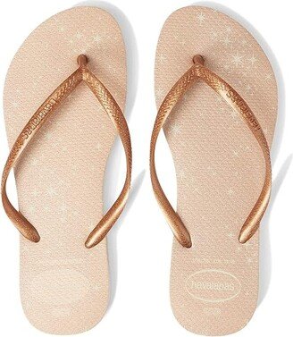 Slim Gloss Flip Flop Sandal (Beige) Women's Shoes