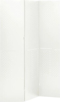 3-Panel Room Divider White 47.2