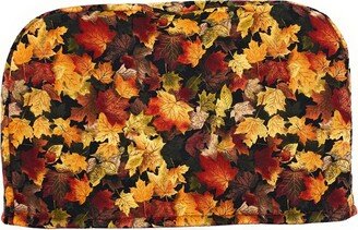 4 Slice Slot - Fall Autumn Harvest Maple Leaves Red Yellow Brown Sage Reversible Toaster Kitchen Appliance Dust Cover Cozy She Who Sews Usa