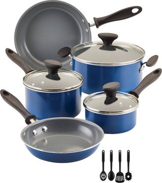 Reliance Pro 12pc Nonstick Ceramic Cookware Set Teal/Gray