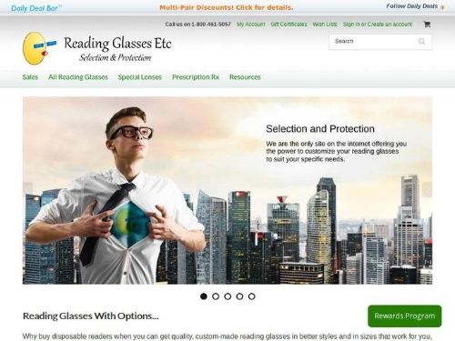 Reading Glasses Etc.com Promo Codes & Coupons