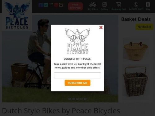 Peacebicycles.com Promo Codes & Coupons