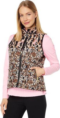 Rainforest Reversible Vest (Brown) Women's Clothing