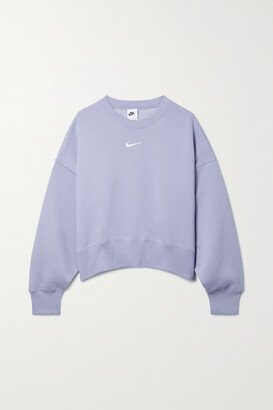 Phoenix Oversized Cotton-blend Jersey Sweatshirt - Purple