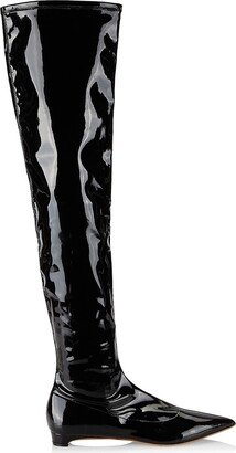 Nicoletta Vegan Patent Leather Over-The-Knee Boots