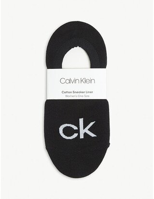 Womens 00 Black Kourtney Retro Logo Shoe Liners