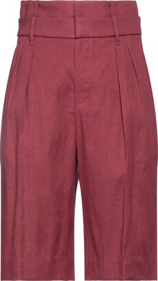 Cropped Pants Burgundy