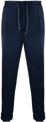 Cropped Drawstring Trousers-AF