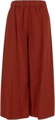 Cropped Wide Leg Trousers-AA