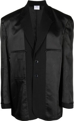 Single-Breasted Reversed Oversize Blazer