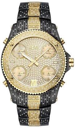 Men's Jet Setter Diamond (2 ct.t.w.) Black Ion-Plated Stainless Steel Watch