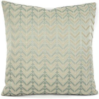 Manuel Canovas Bonson in Celadon Pillow Cover - Seafoam Green Chevron Chenille Cushion Case Euro Sham