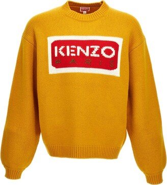 Logo Intarsia Knitted Crewneck Jumper-AC